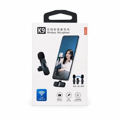 Wireless K9 Microphone Portable Audio Video Recording Mic Mobile C type